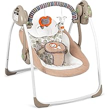 Baby Swings for Infants, Baby Swing Newborn, Baby Swing with Intelligent Music Vibration Box, Infant Swing Load Resistance: 6-25 lb, Applicable Object: 0-9 Months