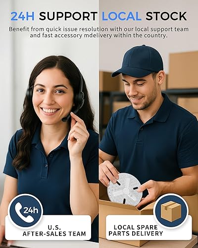 Miniatura 6 de Ventilador de techo de níquel Bruehed de 72 pulgadas con luz, ventilador inteligente que funciona con Alexa, ventilador de techo industrial con 8