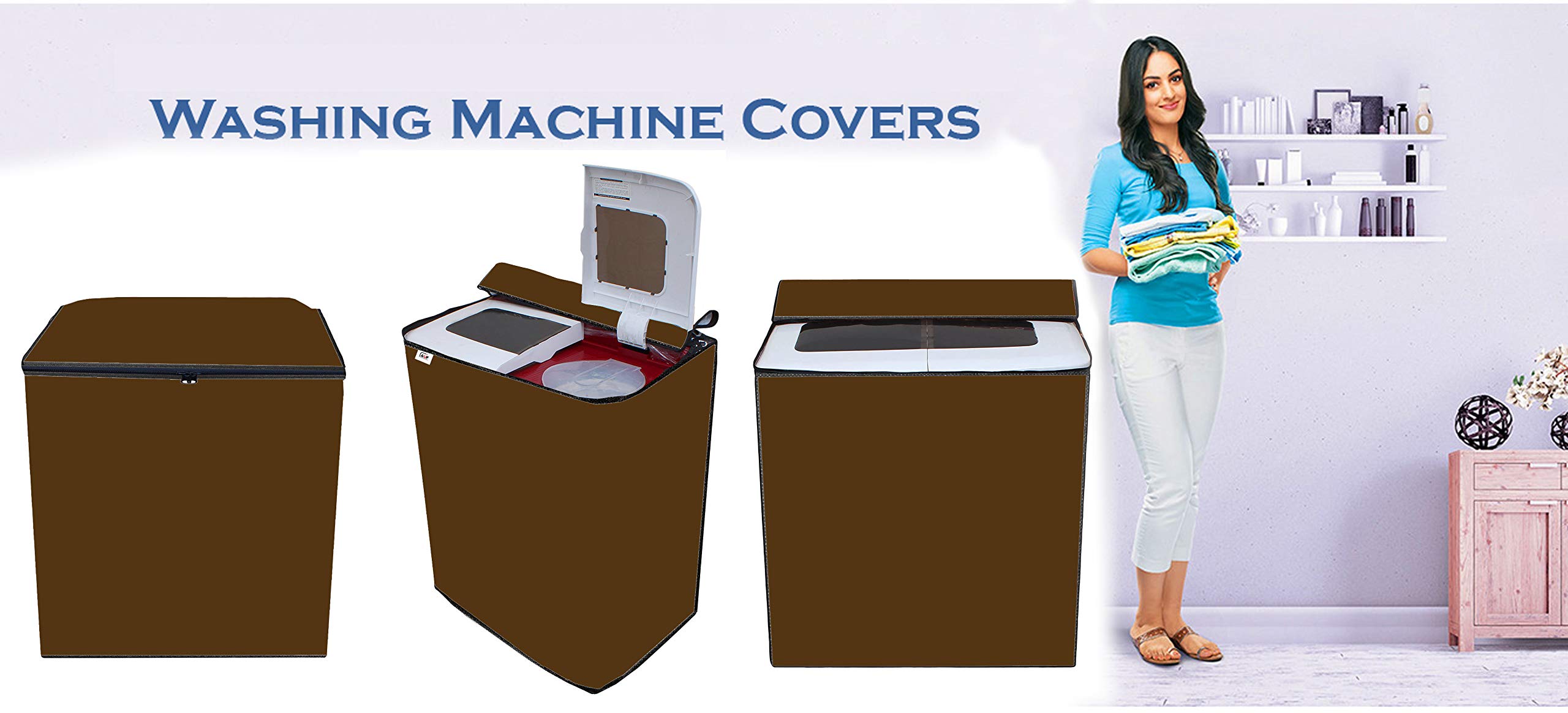 AUF Seme Washing Machine Cover 7 kg Machine Waterproof & Dustproof