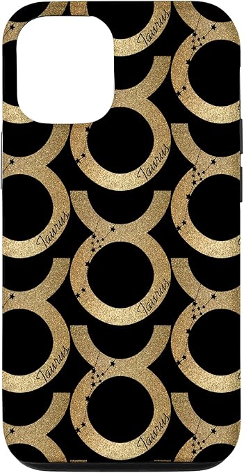 Zodiac Sign Gold-Colored Pattern For Astrology Lovers Taurus Case for iPhone 12/12 Pro