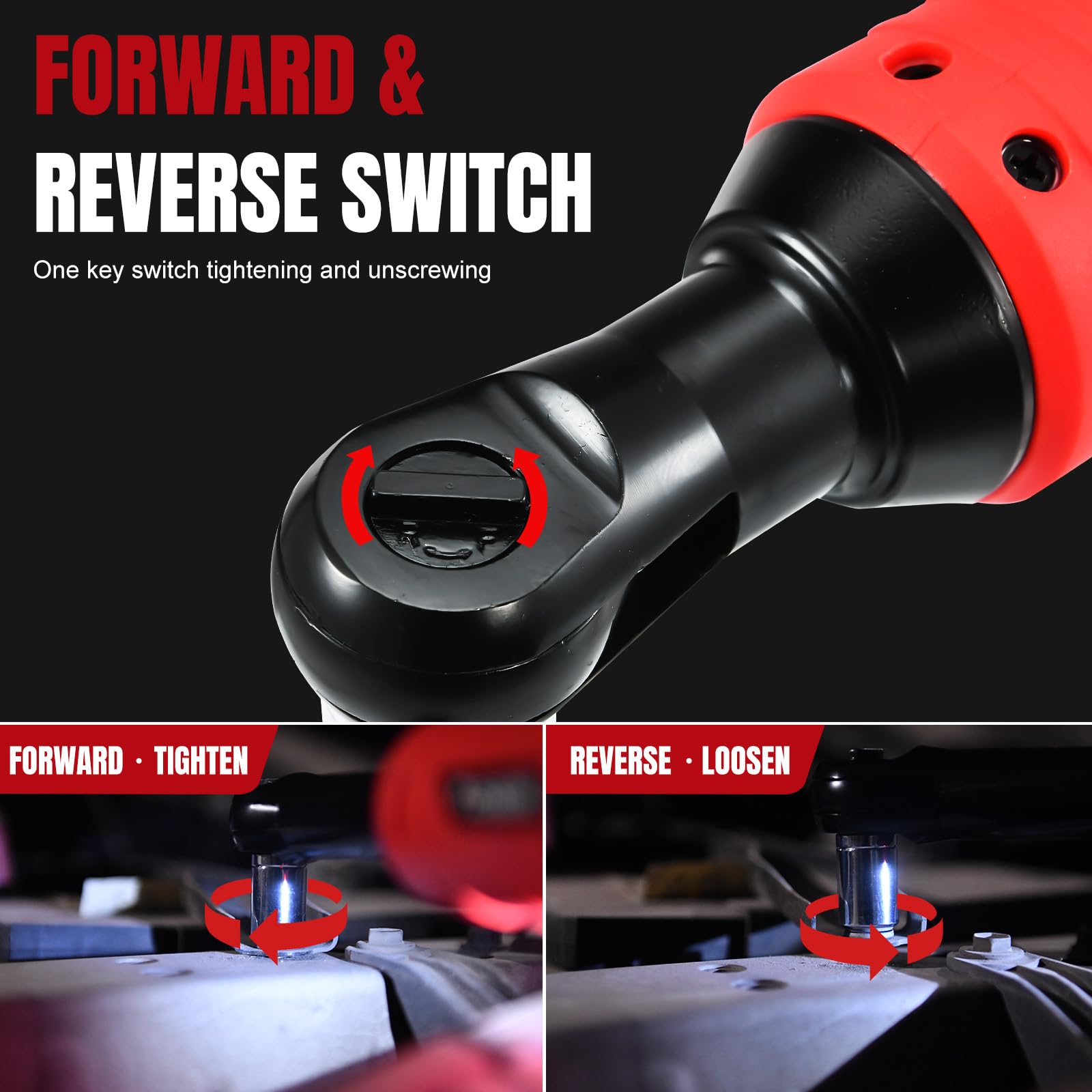 AOBEN Cordless Ratchet Wrench Kit - Auto Repair & DIY -6 AOBEN Cordless Ratchet Wrench Kit - Auto Repair & DIY -6