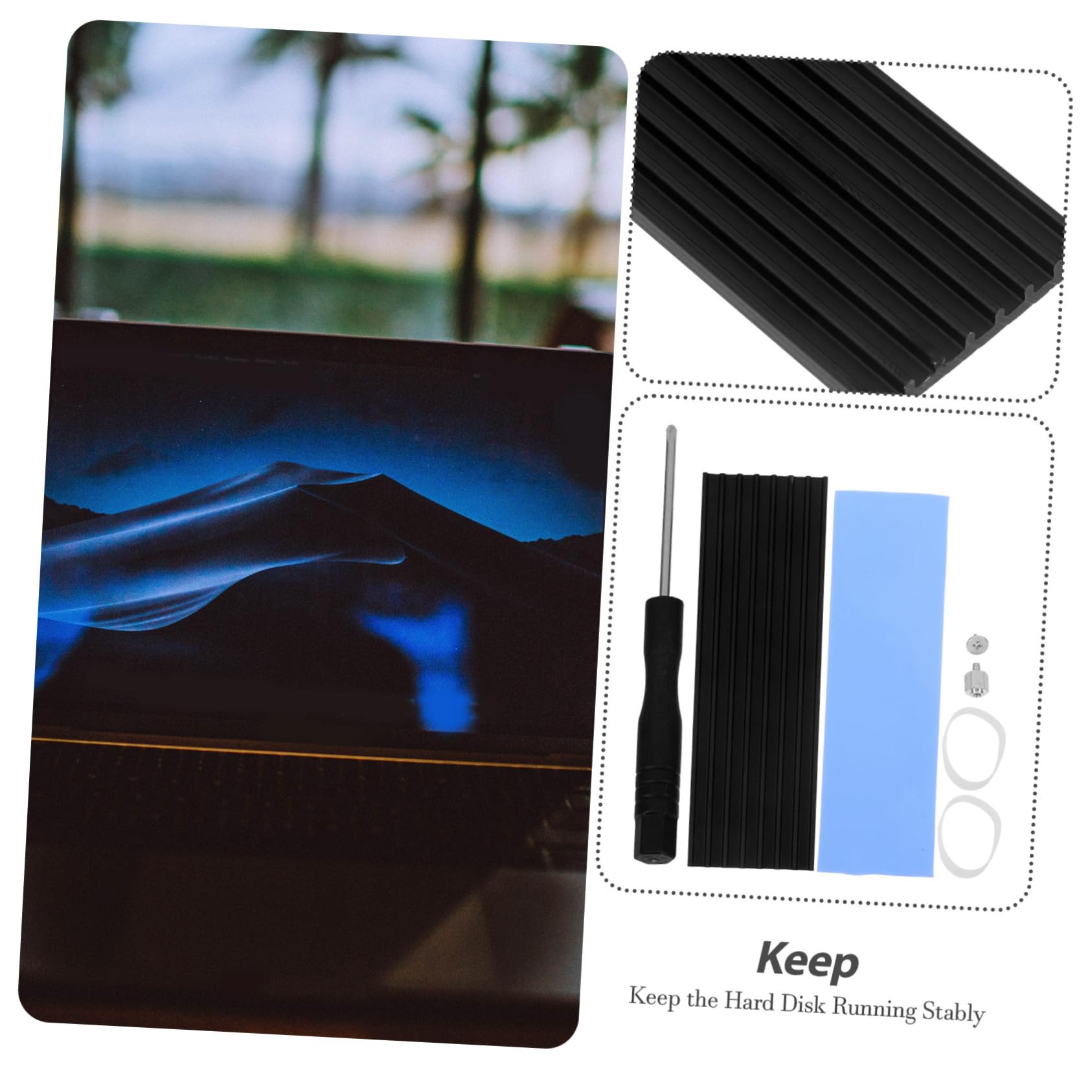 Mipcase 15 Sets Heat Sink Dissipation Pad Aluminum Alloy Enhance Cooling Tool-