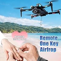 Vista 5 de Drones GPS A189 con cámara para adultos 4K, tiempo de vuelo de 60 minutos, evitación de obstáculos de 360°, pantalla de 4.5 pulgadas, cuadricóptero