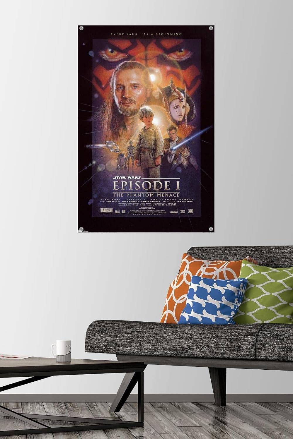 Star Wars: The Phantom Menace - One Sheet Wall Poster with Push Pins image 2