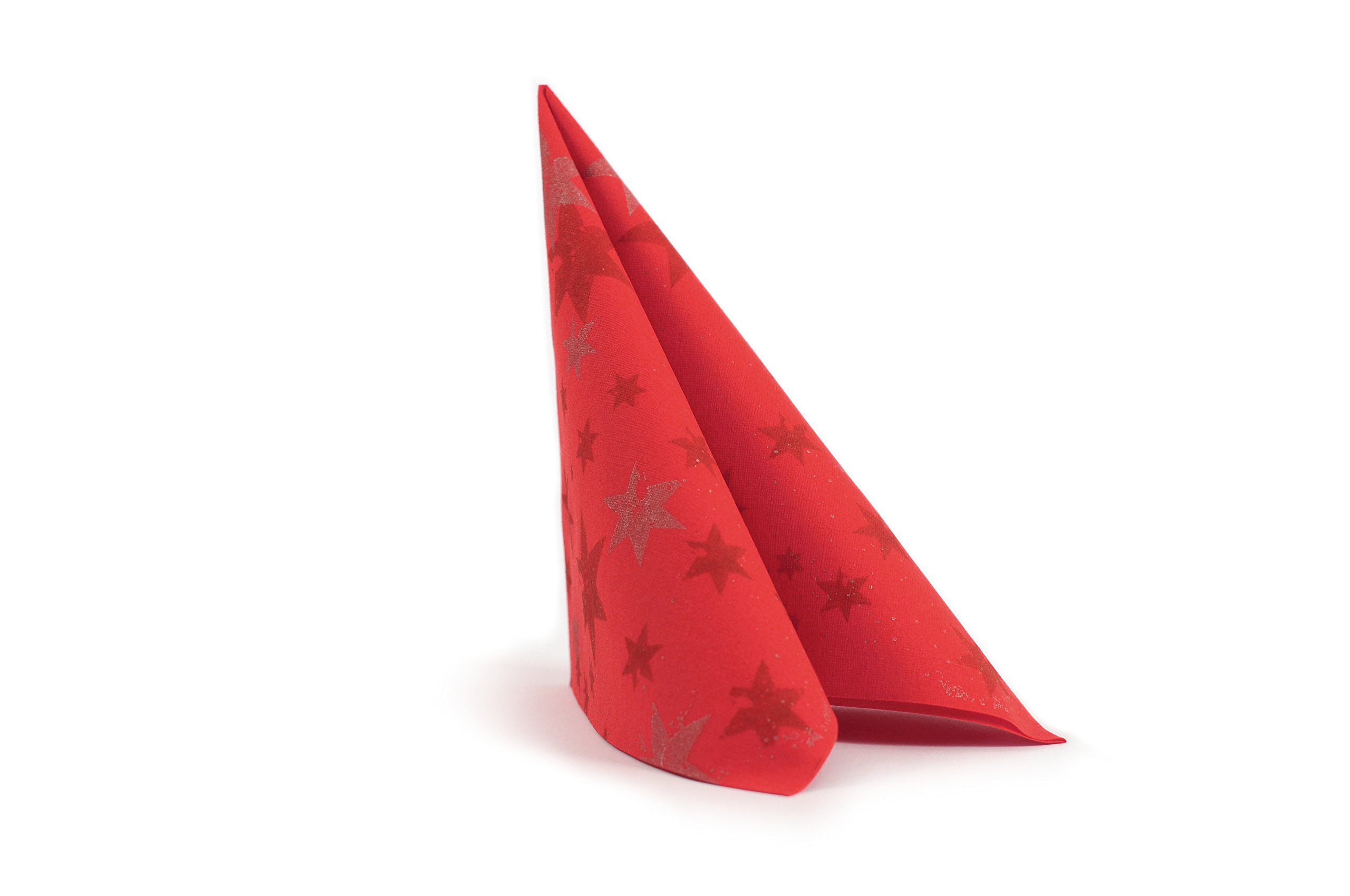 Serviettes De Noël Jetables HEKU Airlaid - Lot De 12, Motif Père Noël, Rondes Et Super Absorbantes Pour Vos Fêtes - 5