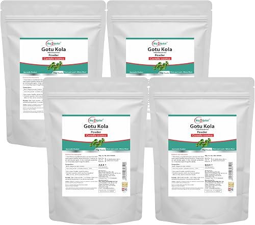 Way2Herbal Gotu Kola Powder Centella Asiatica (1 Kg Pack of 4)