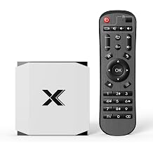 Android 12 TV Box with HDMI AV LAN SPDIF USB Ports, 4GB RAM 32GB ROM, WiFi 6 Bluetooth 5.0, Smart TV Box 4K H.265 Streaming Media Player with TF Card Expansion