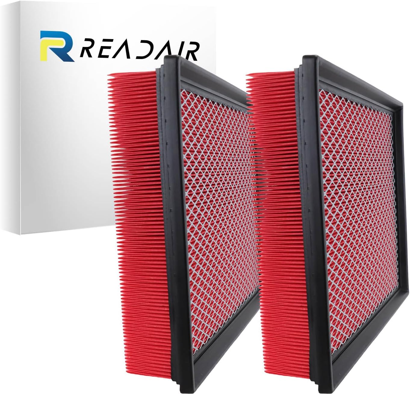 2PCS Engine Air Filter Replaceable Element CA8755A for Cadillac, Chevrolet, and GMC Models, Provides Up to 12 Months or 12,000 Miles Filter Protection Easy Install w/Advanced Engine Protection