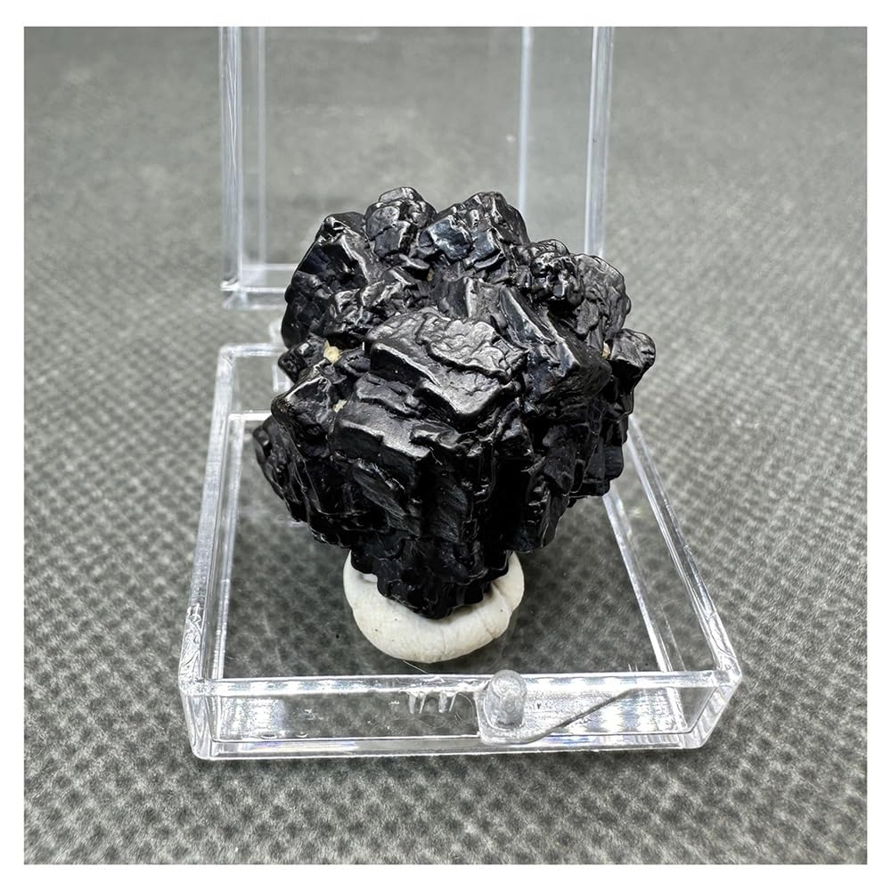 Spécimen minéral Naturel Rare d'exception | Cristaux de Quartz haut de gamme en boîte de 3.4 cm