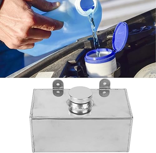 Miniatura 2 de Botella de lavadora de parabrisas de aluminio, botella de aluminio para lavadora de parabrisas de coche, 2L, pulverizador intercooler pulido, piezas