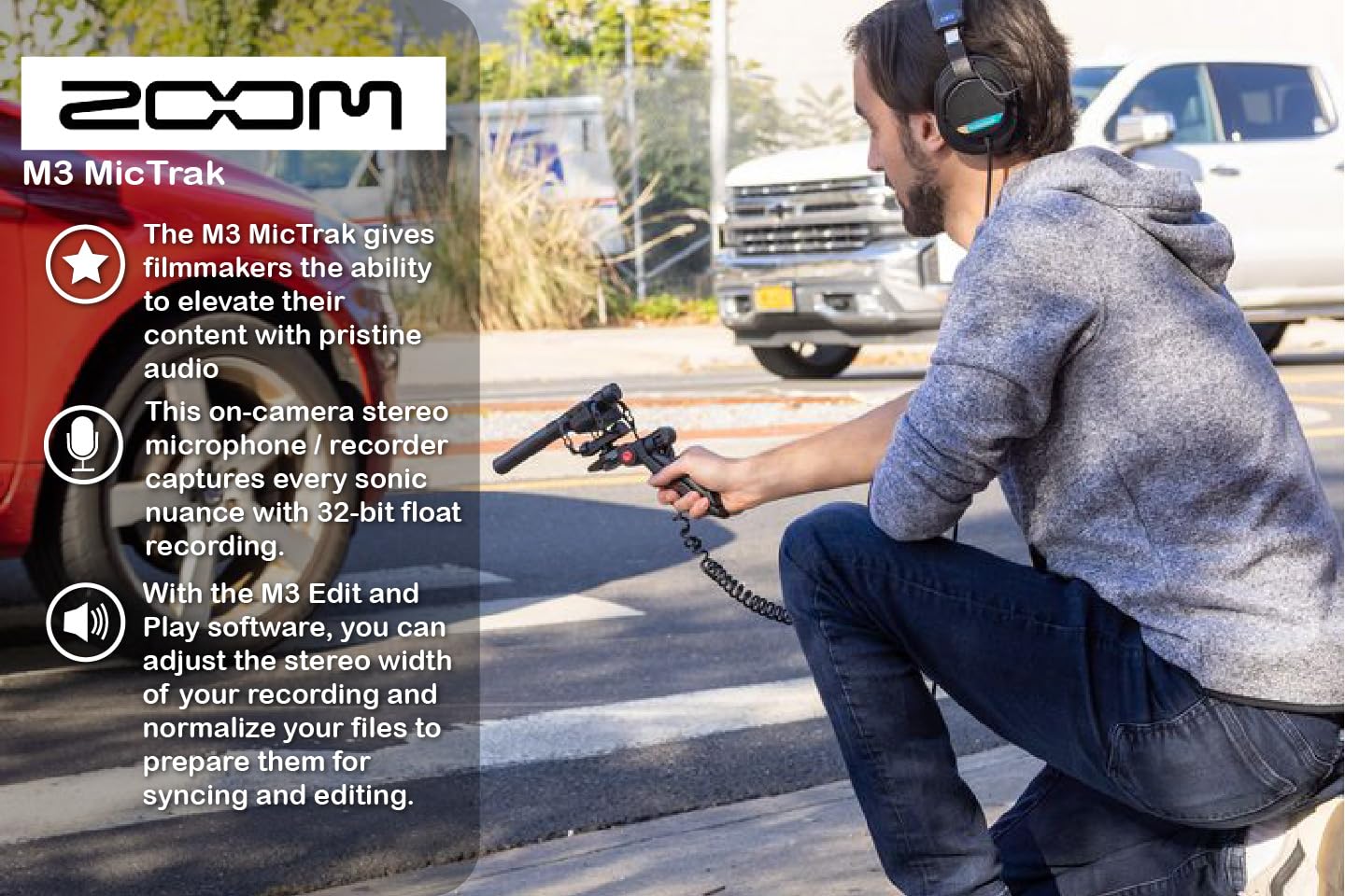 Amazon.com : Zoom M3 MicTrak Stereo Shotgun Microphone and