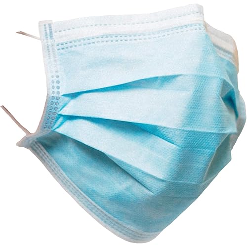 Artisans Village Disposable Face Masks (Pack of 50) - Non-Woven, 3-ply Safety Face Masks for protection against pollution, Dust Protection & Droplet Protection with Comfortable Elastic Ear Loop