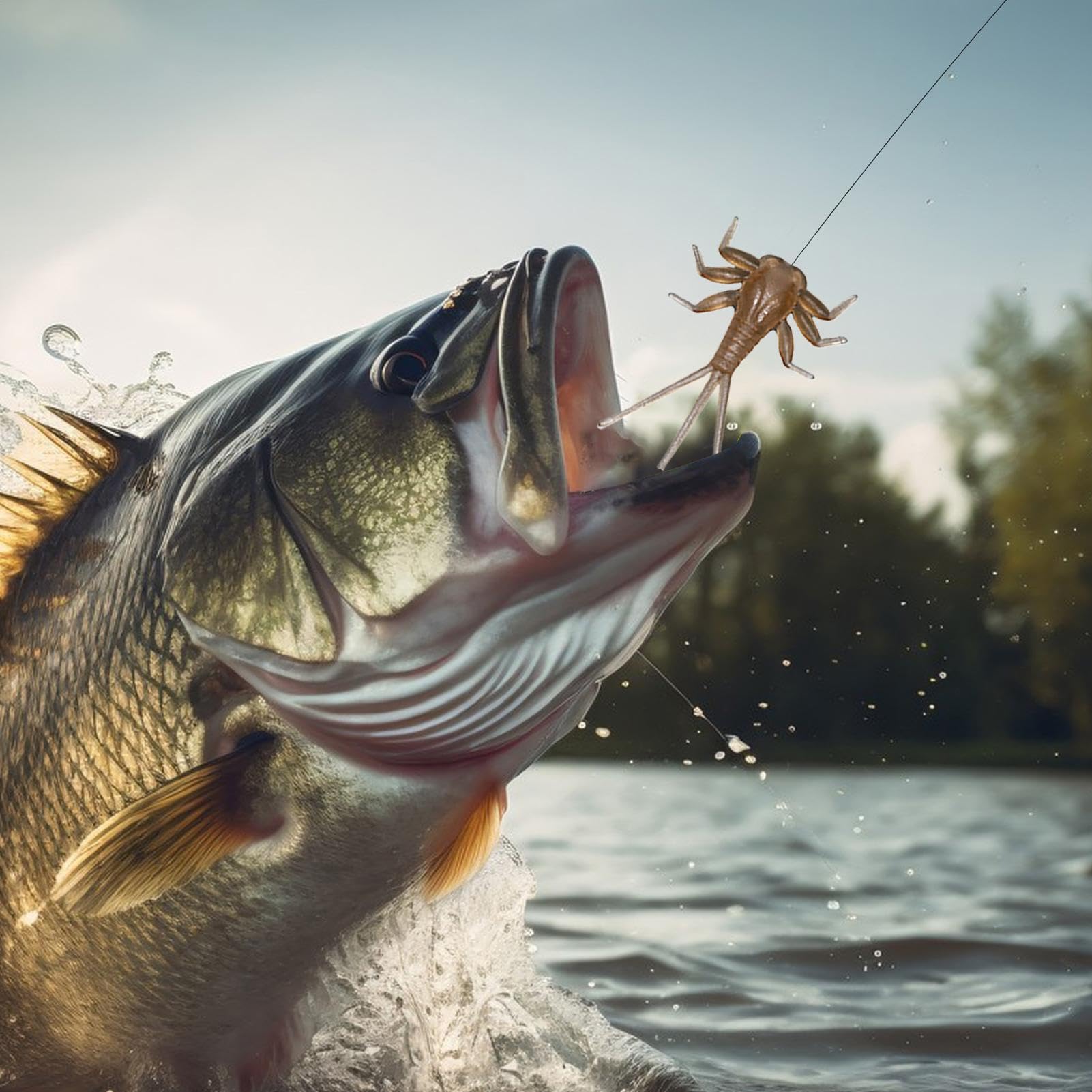 Fly Fishing Lure Set – 20 piezas Real Fly mano atada a mano señuelos para pesca con mosca, cebo suave para trucha, labios para atar labios para 20 veces realista de labios de mosca, compo de cuerpo