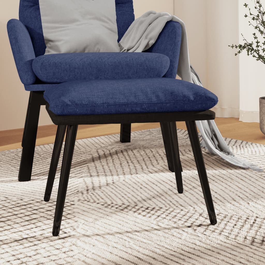 Ottoman bleu en similicuir et tissu pour optimiser votre chambre
