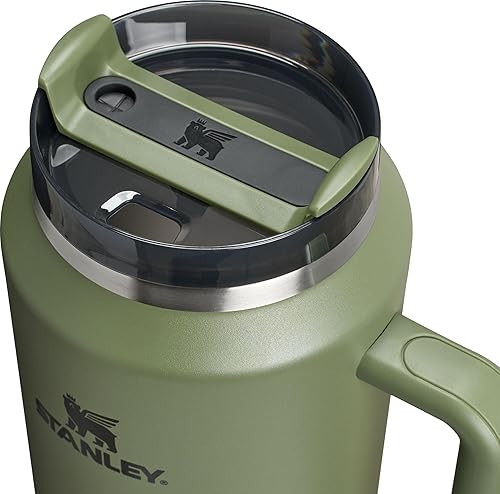 Miniatura 278 de STANLEY Quencher H2.0 Vaso Térmico con asa y pajilla, 64 onzas, tapa Flowstate de 3 posiciones, gran capacidad para viajes y deportes, vaso de acero