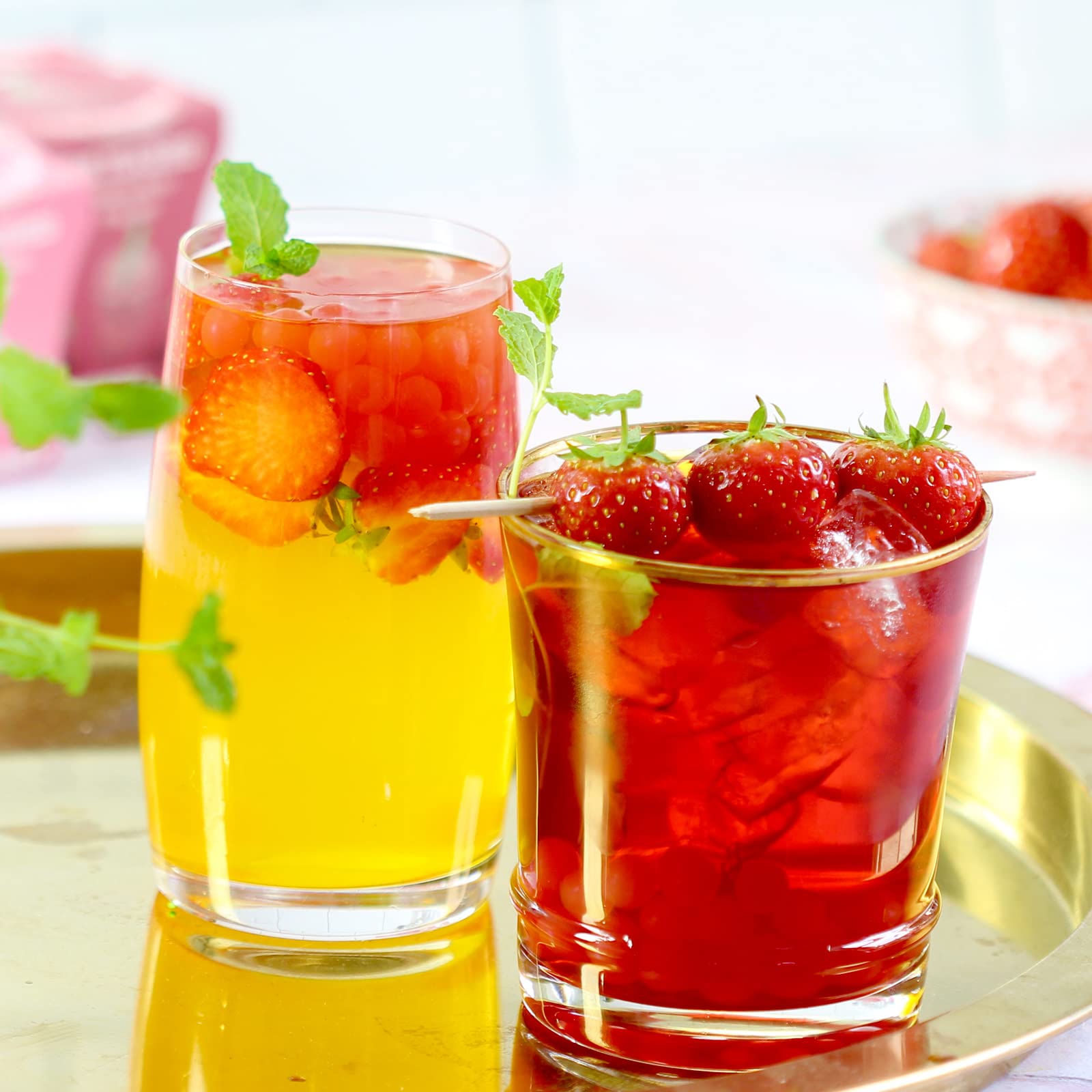 Bubble Tea Kit Syrup Gift Set with 8 Servings Syrup + Boba Set The