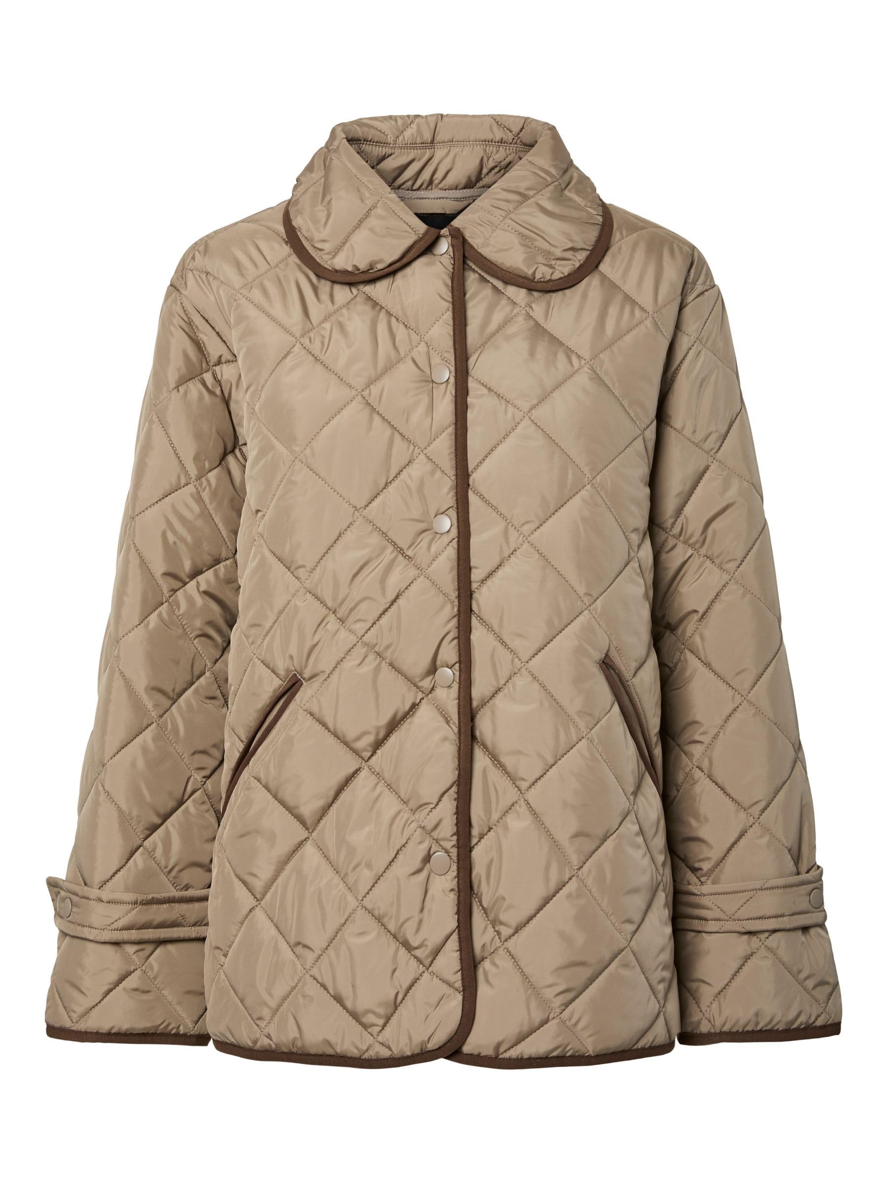 PIECES Short Quilted Jacket Pcemily Noos BC-Giacca Trapuntata Corta Donna