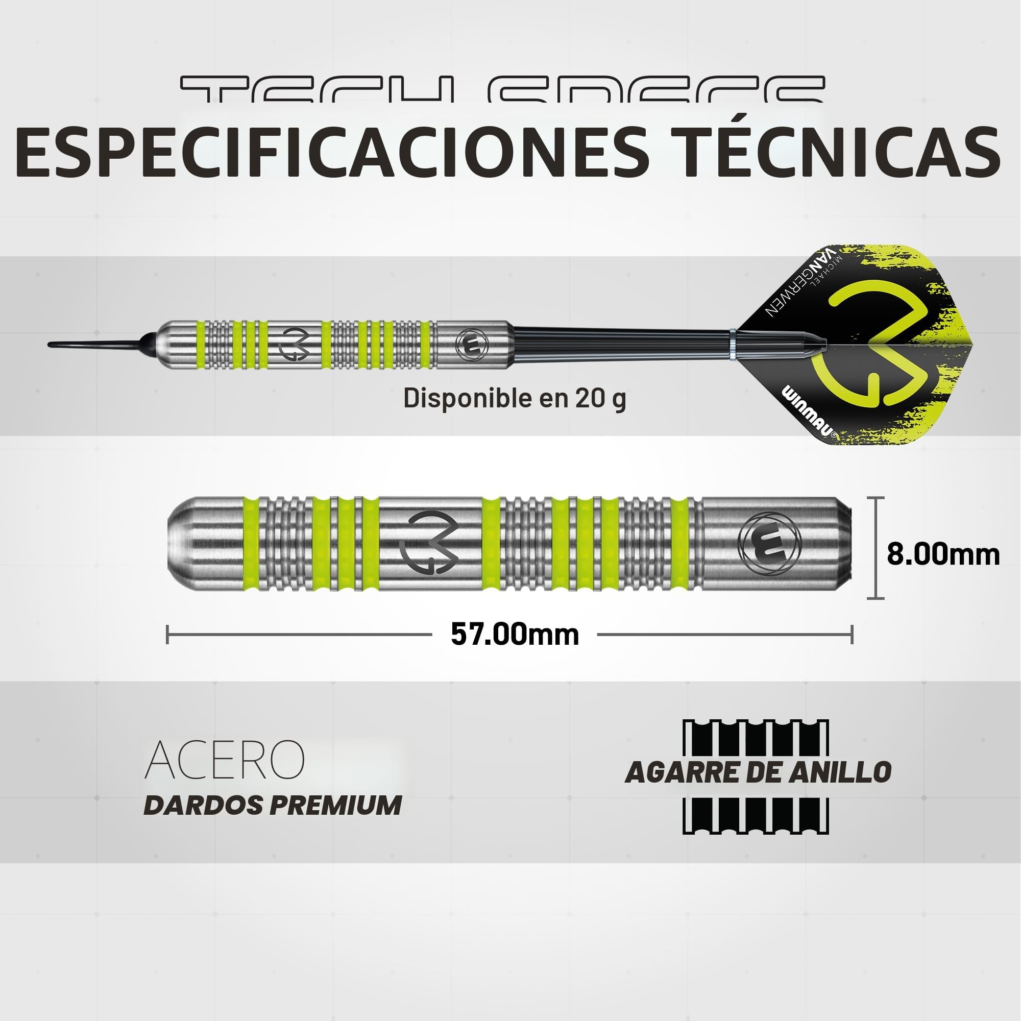 Winmau Michael Van Gerwen MvG Gift Sets - 50 Piece Darts Set with 4 Sets of Shafts, 4 Sets of Flights Plus Accessories