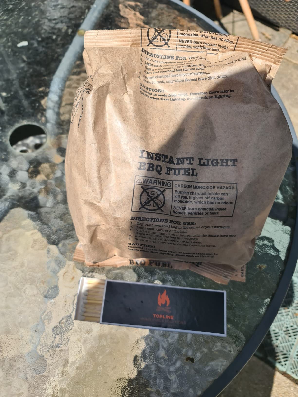 Instant Light Lumpwood Charcoal Bags 4x1kg BBQ Coals Instant Bags are