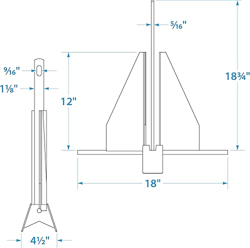 Miniatura 9 de Seachoice - Anclaje de utilidad con vástago de anillo deslizante, acero galvanizado en caliente o recubierto de PVC, varios tamaños