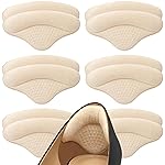 6 Pairs Heel Pads Heel Grips Liner for Loose Shoes, Heel Cushion Pads Heel Inserts for Shoe Too Big Men Women- Ultra Soothing Heel Protectors for Heel Pain, Heel Slipping, Blisters, Friction