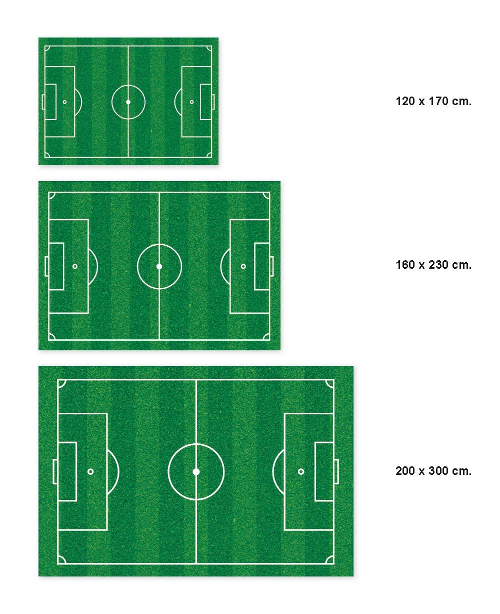 Panorama Alfombra Vinílica - Modelo Campo de Fútbol 300x200 cm - Varios tamaños - Decoración Hogar, Cocina y Salón