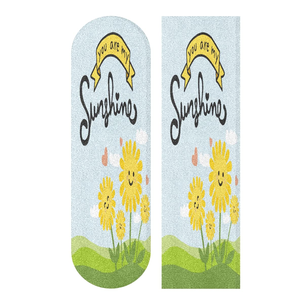 You Are My Sunshine Cute Sunflower Cartoon 44" x 10" Skateboard Grip Tape Longboards Griptape Sandpaper for Rollerboard The Choice of pro Skaters Worldwide