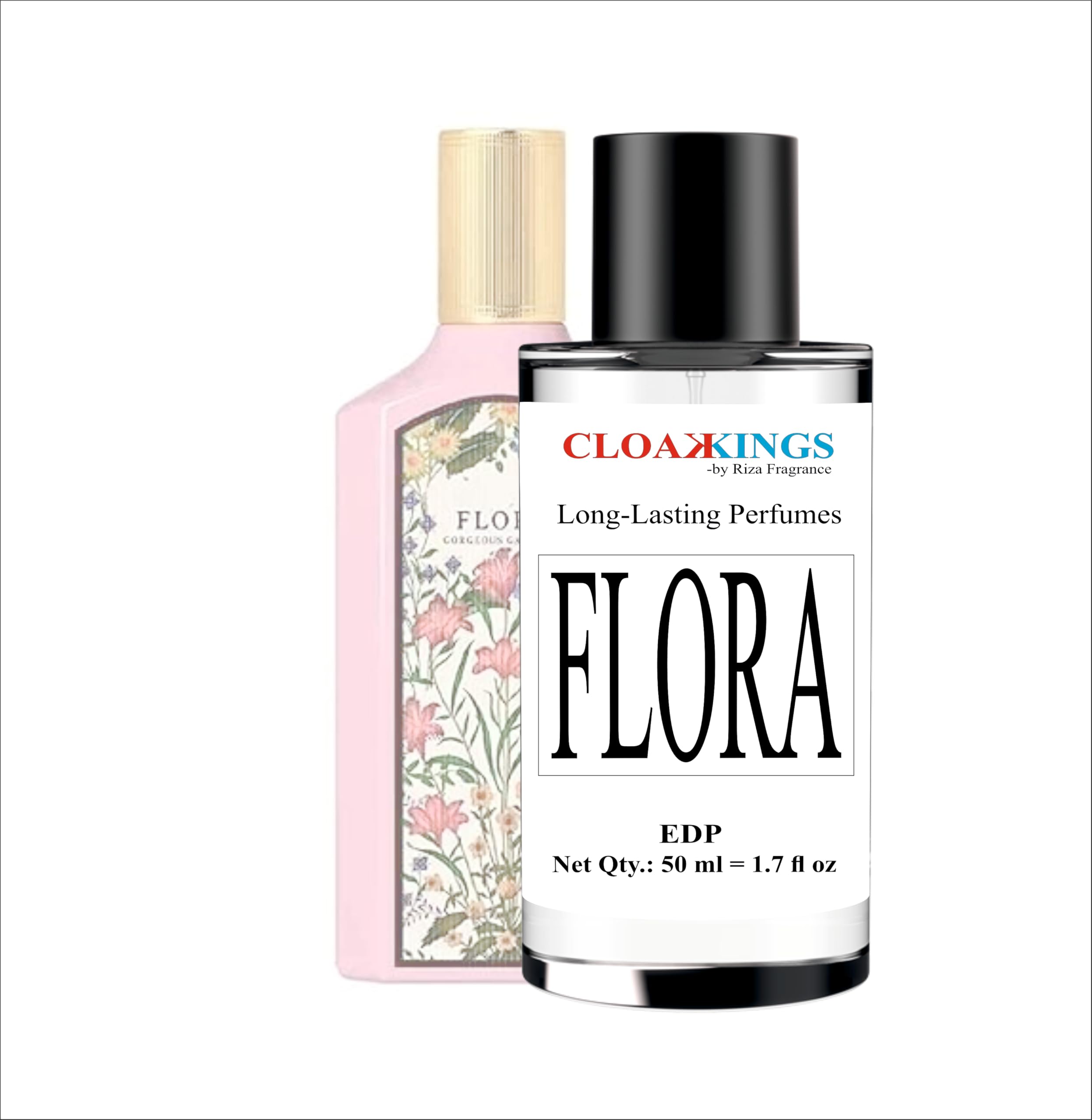 Flora Unisex Long Lasting Perfume for Men & Women | 50 ml Premium Fragrance by Riza Fragrance | Notes of Pear Blossom, White Gardenia, Jasmine, Brown Sugar & Patchouli-image-25