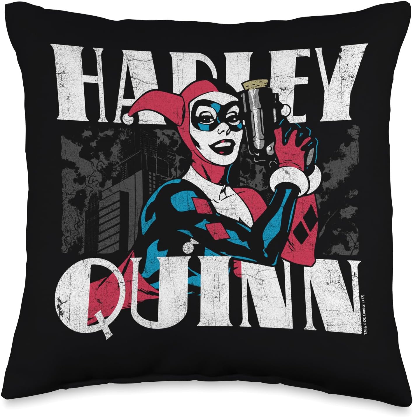 Harley Quinn Bold Throw Pillow