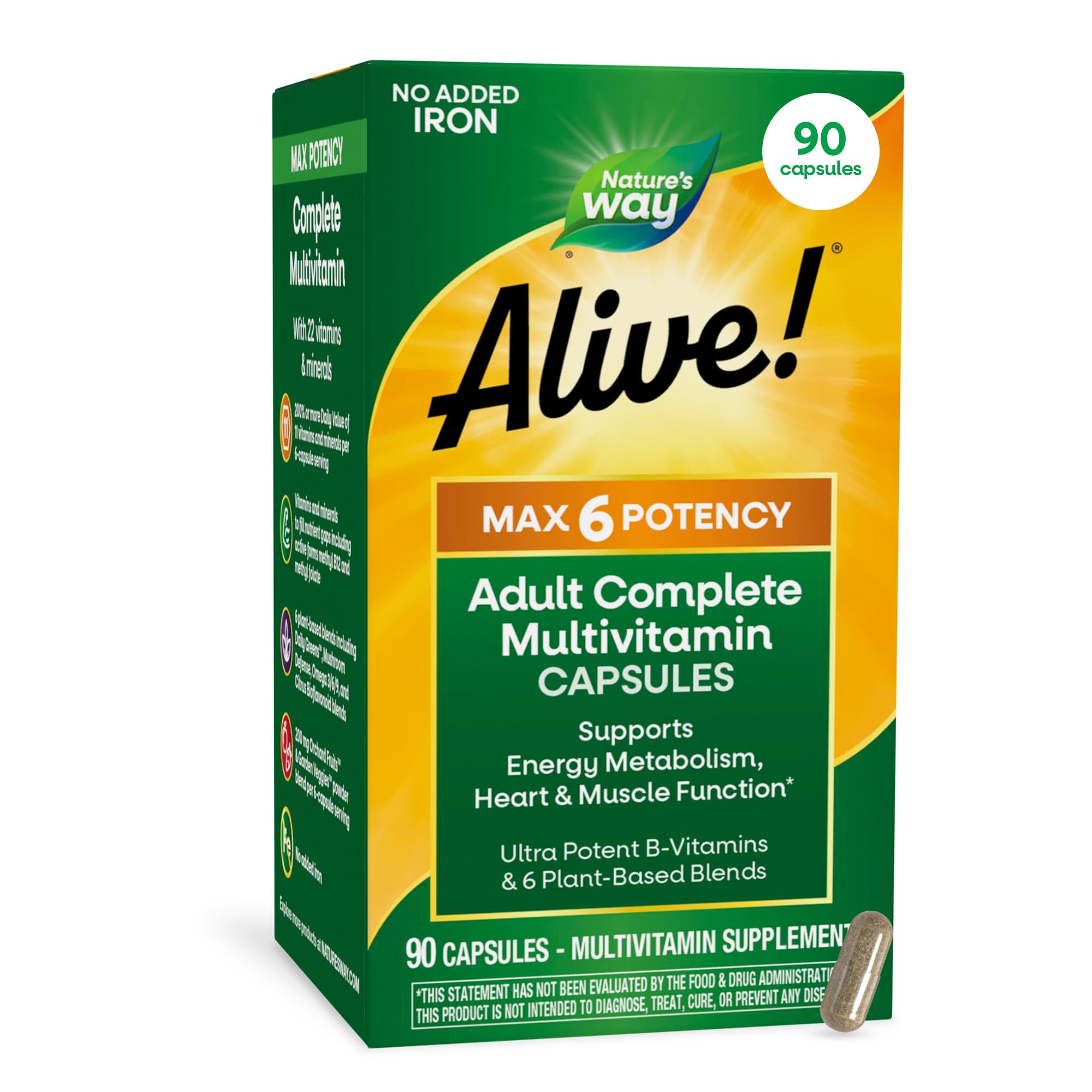 Amazon.com: Nature's Way Alive! Max6 Potency Adult Complete