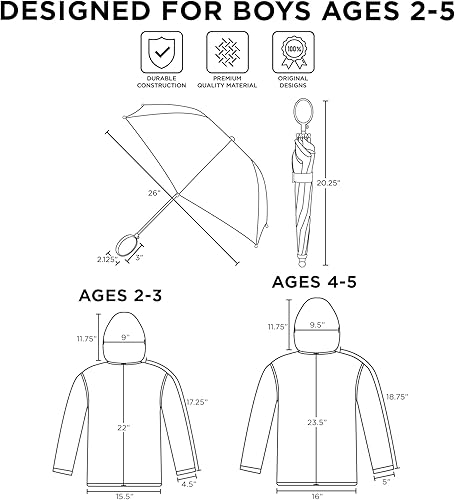 Miniatura 6 de Disney Paraguas y Slicker Minnie MouseMoanaVampirina para niños pequeños y niñas para edades de 2 a 7 años Minnie Mouse Black, Minnie Mouse Rosa,