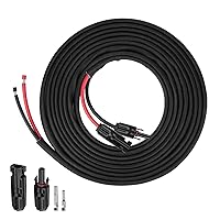 Vista 19 de Cable de extensión de panel solar de 30 pies 10 AWG con conectores hembra y macho, cable de extensión solar para paneles solares, controladores