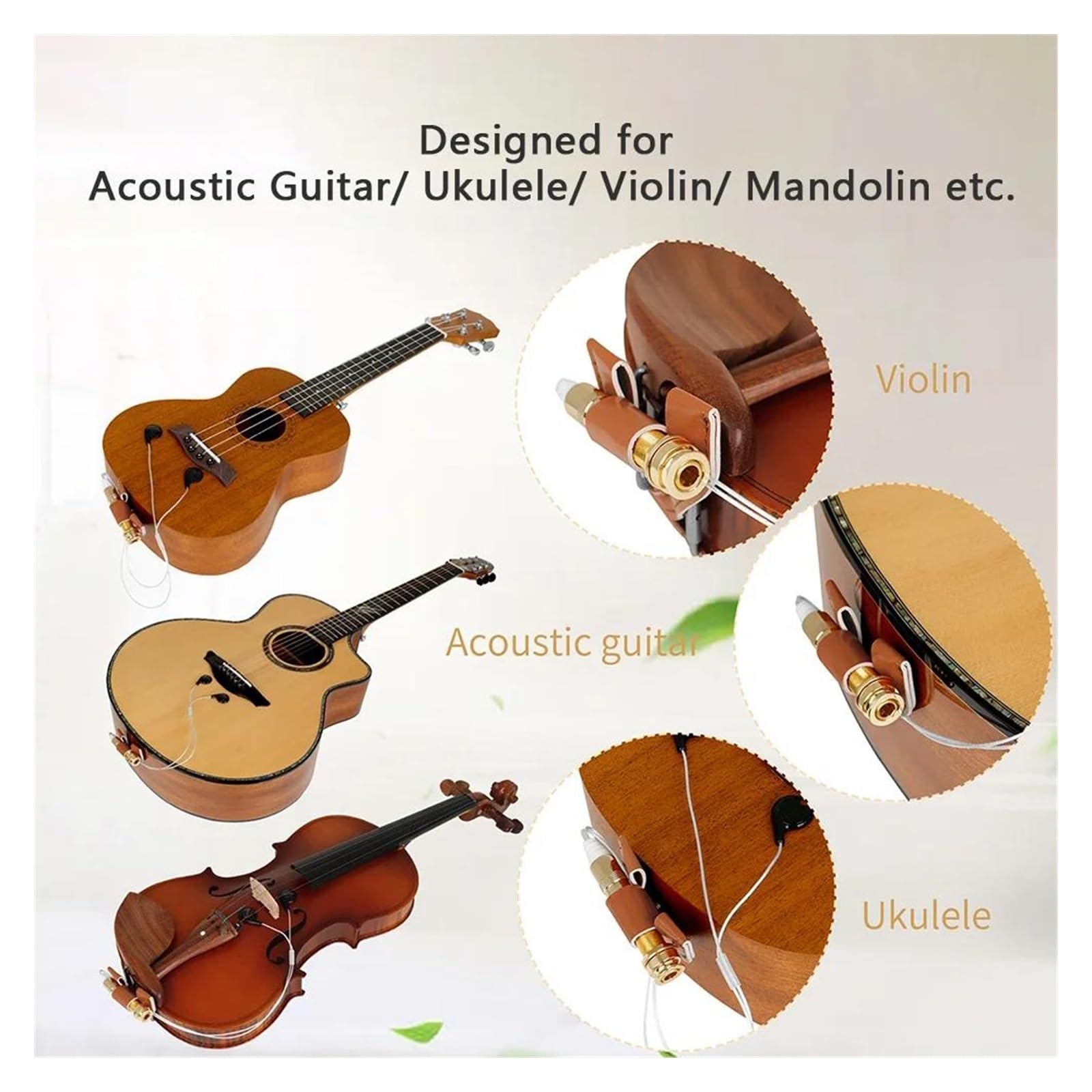 Professionale Chitarra Acustica Pickup Chitarra Acustica Pickup Piezoelettrico Contatto Microfono Adesivo Strumento Accessorio Per Violino