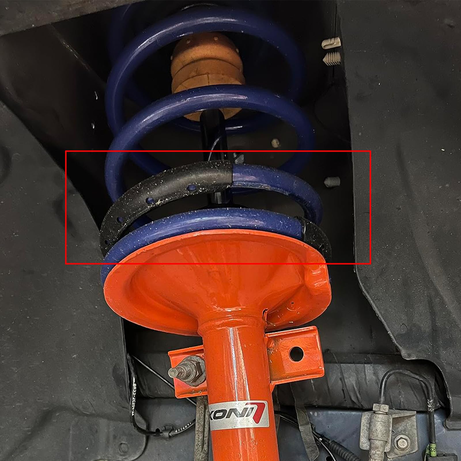 Amortisseurs pour auto Manchon en caoutchouc à ressort hélicoïdal pour Ford Mustang 2011 – 2014, Suspension inférieure avant et arrière, réducteur de bruit, choc(4pcs)