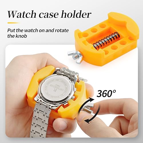 Miniatura 4 de Kit de herramientas de repuesto de batería de reloj, kit de reparación de Eventronic Watch con kit de herramientas de correa de reloj, herramienta