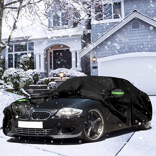 Miniatura 53 de Funda impermeable para automóvil compatible con BMW X5/X5 M, X6/X6 M 2007 - 2022, 210T 6 capas para todo tipo de clima con puerta con cremallera