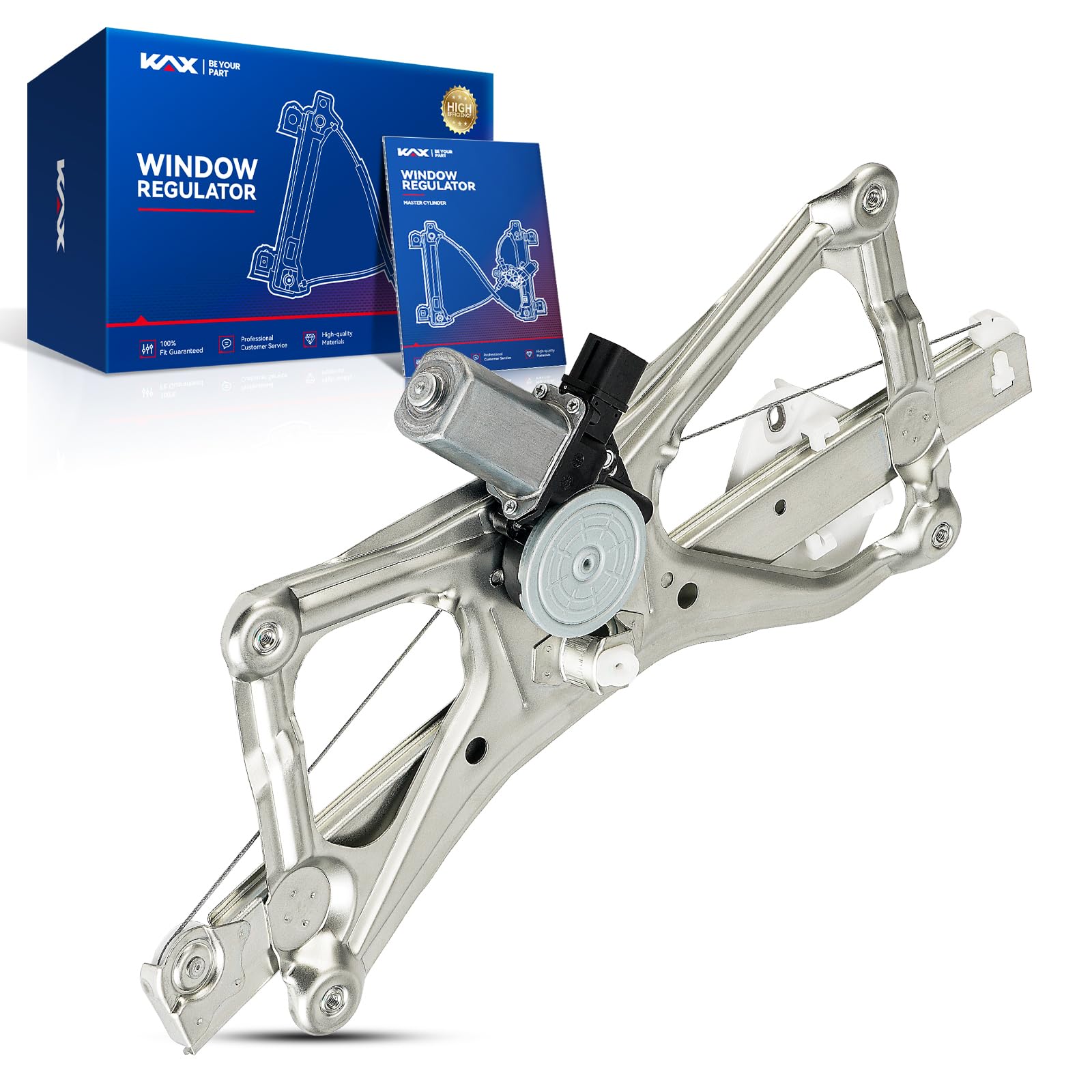 KAX Front Left Power Window Regulator w/Motor Fit for Civic 2006-2011