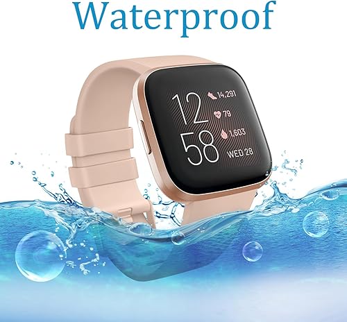 Miniatura 6 de Vancle Correas para reloj inteligente Fitbit Versa 2Fitbit Versa SEFitbit Versa Lite para mujeres y hombres, correa deportiva de repuesto para reloj