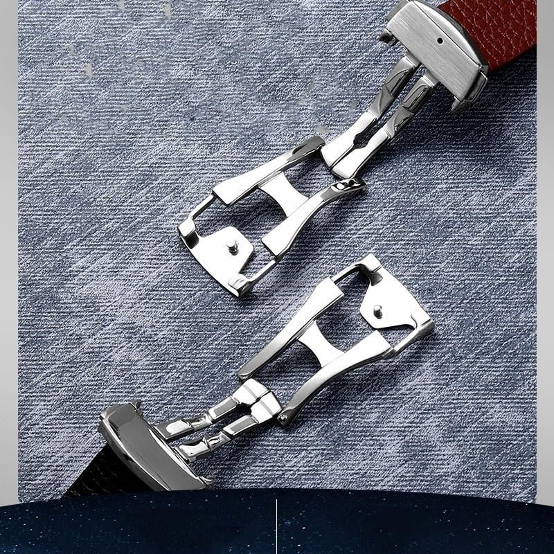 Bracelet de montre cuir de vache Omega 21mm marron interchangeable