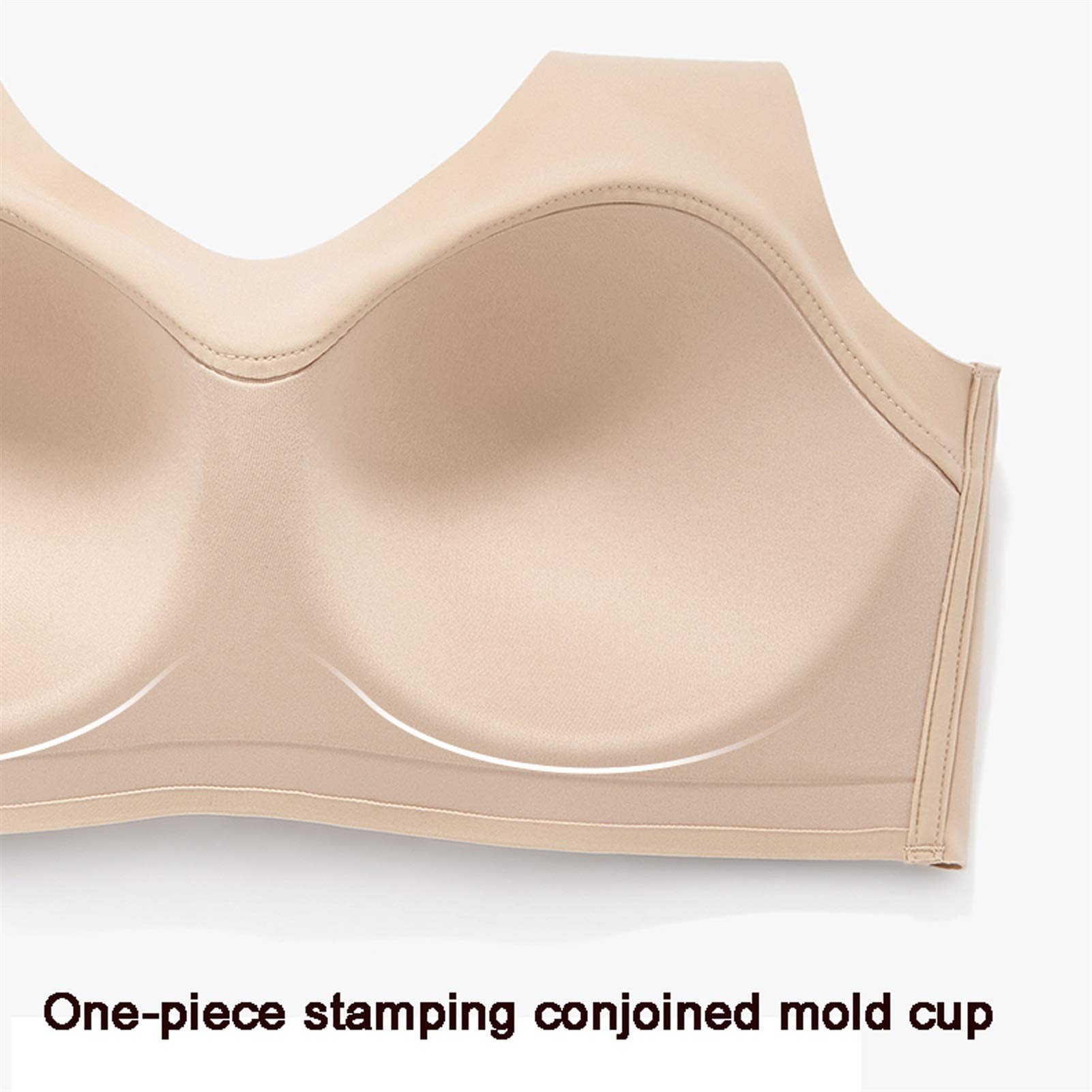 Soutien-gorge sans armatures pour femme - Confortable et invisible - Sans armatures - Soutien-gorge de sport - Couleur : chair