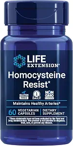 Life Extension Homocysteine Resist Vegetarian Capsules, 60 Count