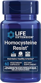 Life Extension Homocysteine Resist Vegetarian Capsules, 60 Count