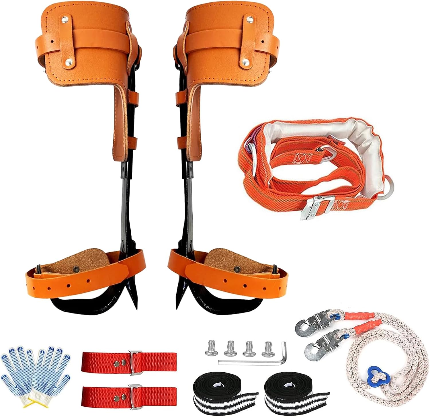 AEMIKR Tree Climbing Spikes Aluminum Tree Spurs with