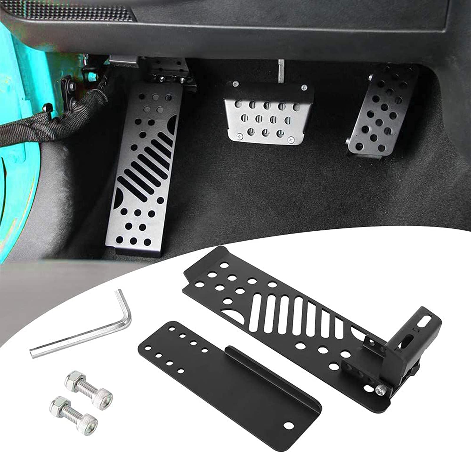 Buy SPEEDPARK for Steel Dead Pedal Driver Left Side Foot Rest Pad Kick