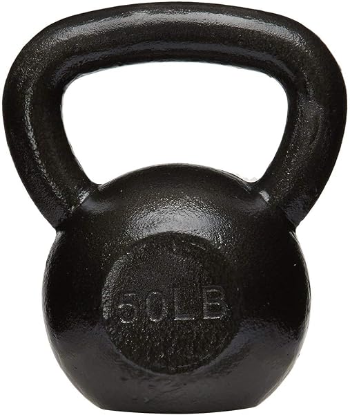 Amazon Basics 50 Pound Cast Iron Kettlebell