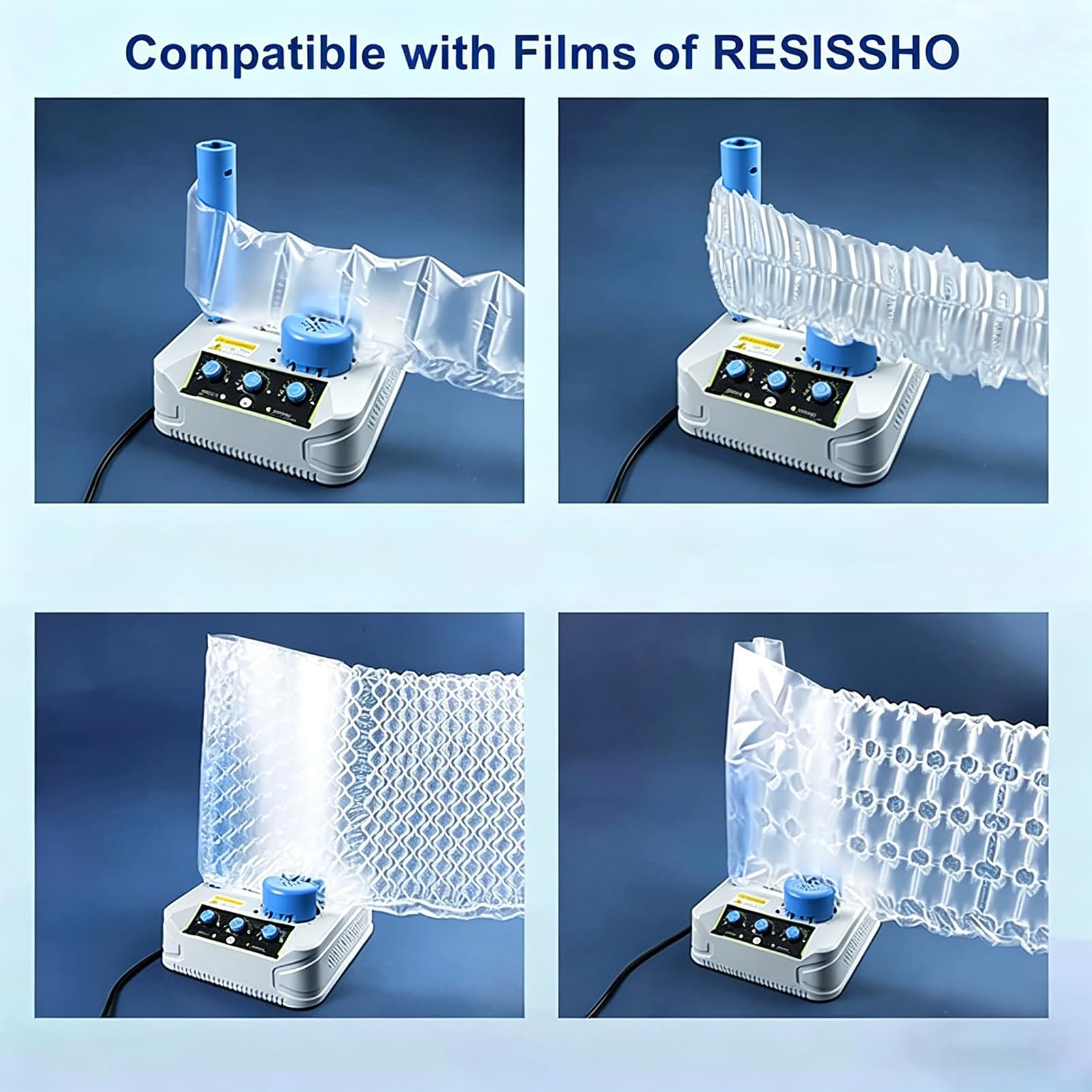Luftkissenmaschine, tragbarer Inflator für Schutzverpackungen, 5–10 m/min Geschwindigkeit & Heißsiegelung, ideal für Versand und Heimgeschäft