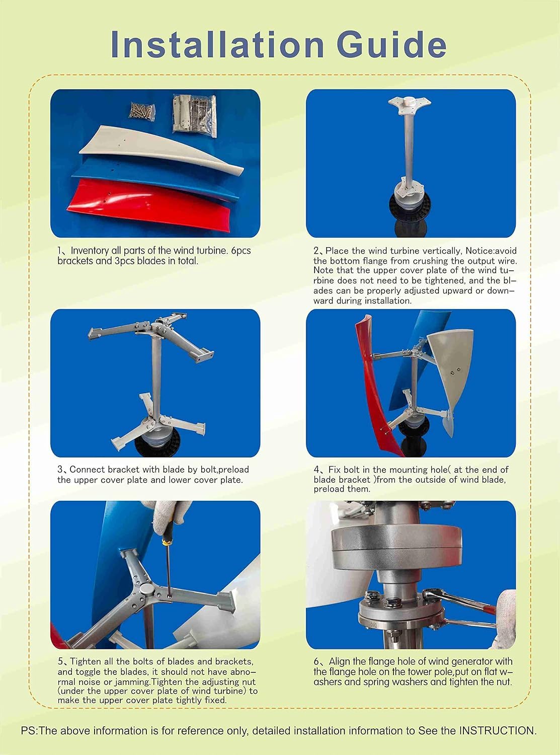 Turbina Eolica Verticale Da 10000 W - Generatore Eolico A 3 Pale Helix Da 110 V/220 V Con Controller, Kit Generatore Eolico Per Applicazioni Marine, Camper, Casa E Industriali. 12v