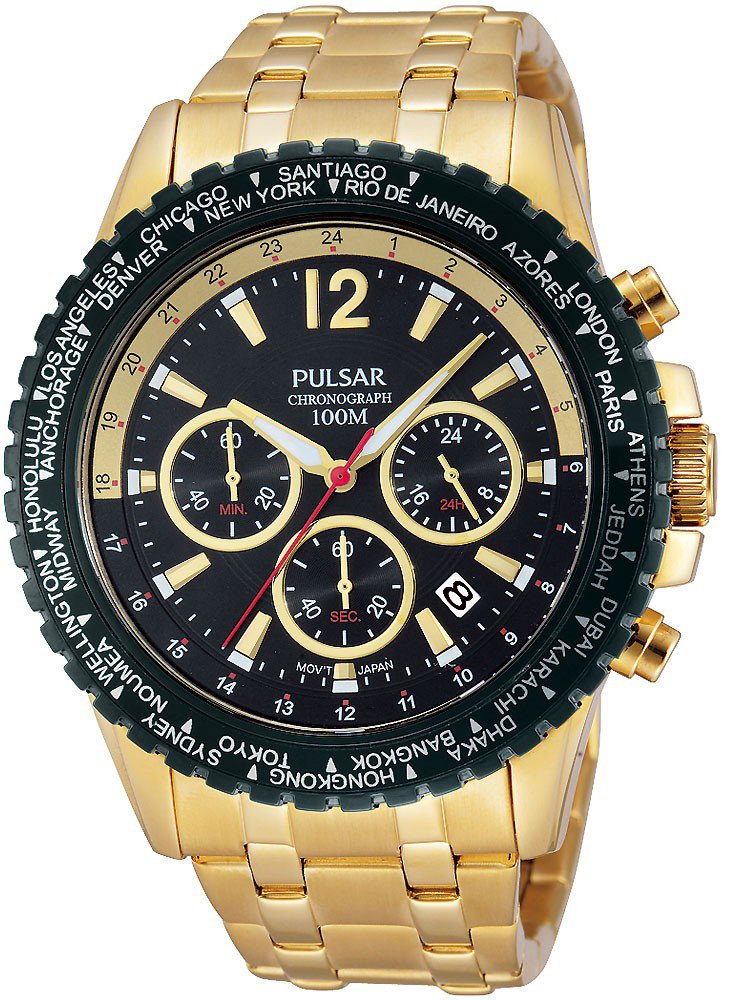 PULSAR W602-X001 デジタル クロノグラフ ワールドタイム RARE,UNIQUE Men's DIGITAL Watch PULSAR W602-X001. Alarm