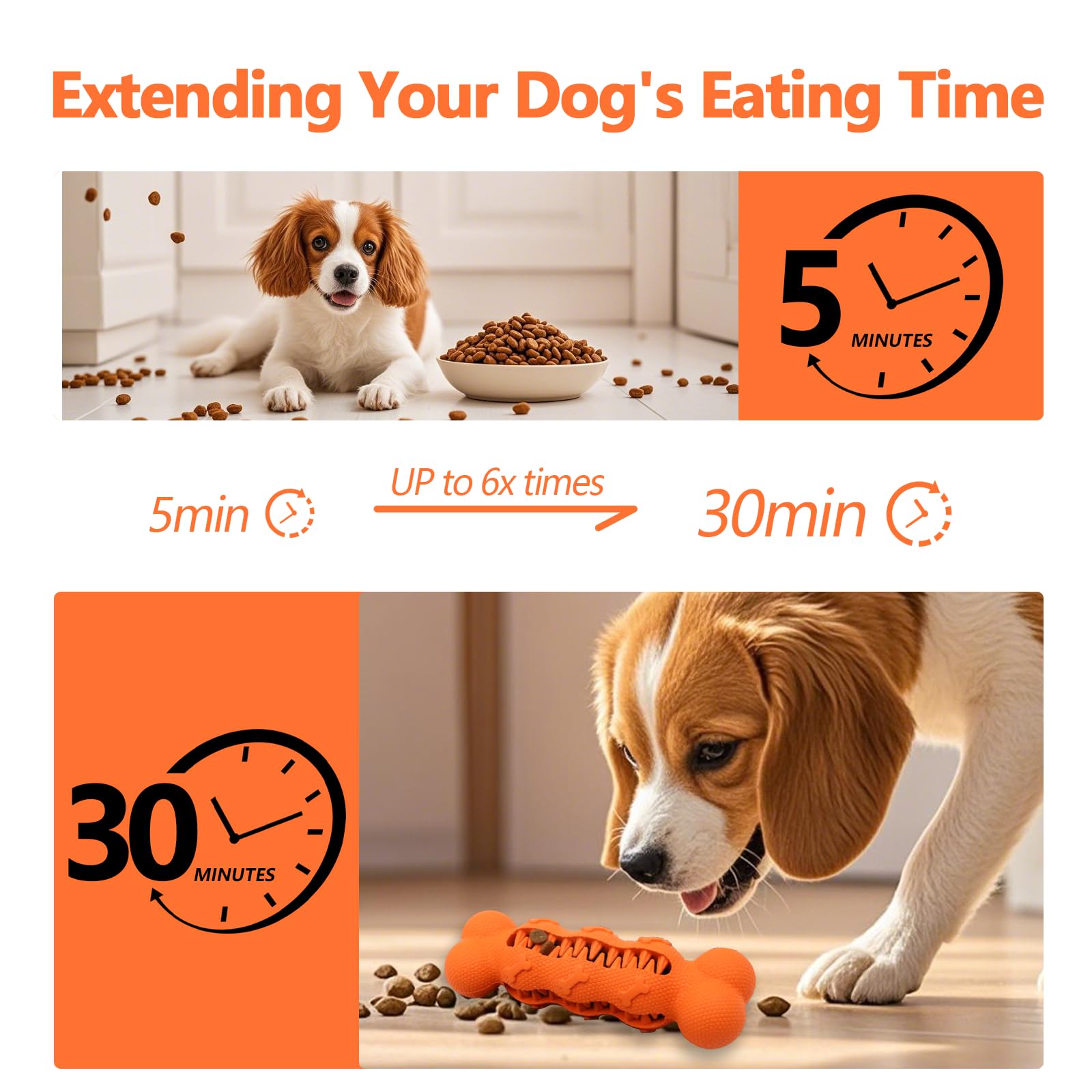 LaRoo Interactive Treat Dispensing Dog Toy, Chew Toy, Durable, Cleans Teeth - Image 3