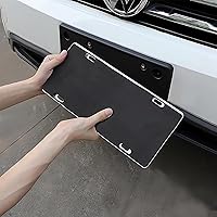 Vista 7 de Placa de matrícula a prueba de golpes, almohadilla de esponja de aislamiento acústico, marco de placa de matrícula, marco de placa de protección